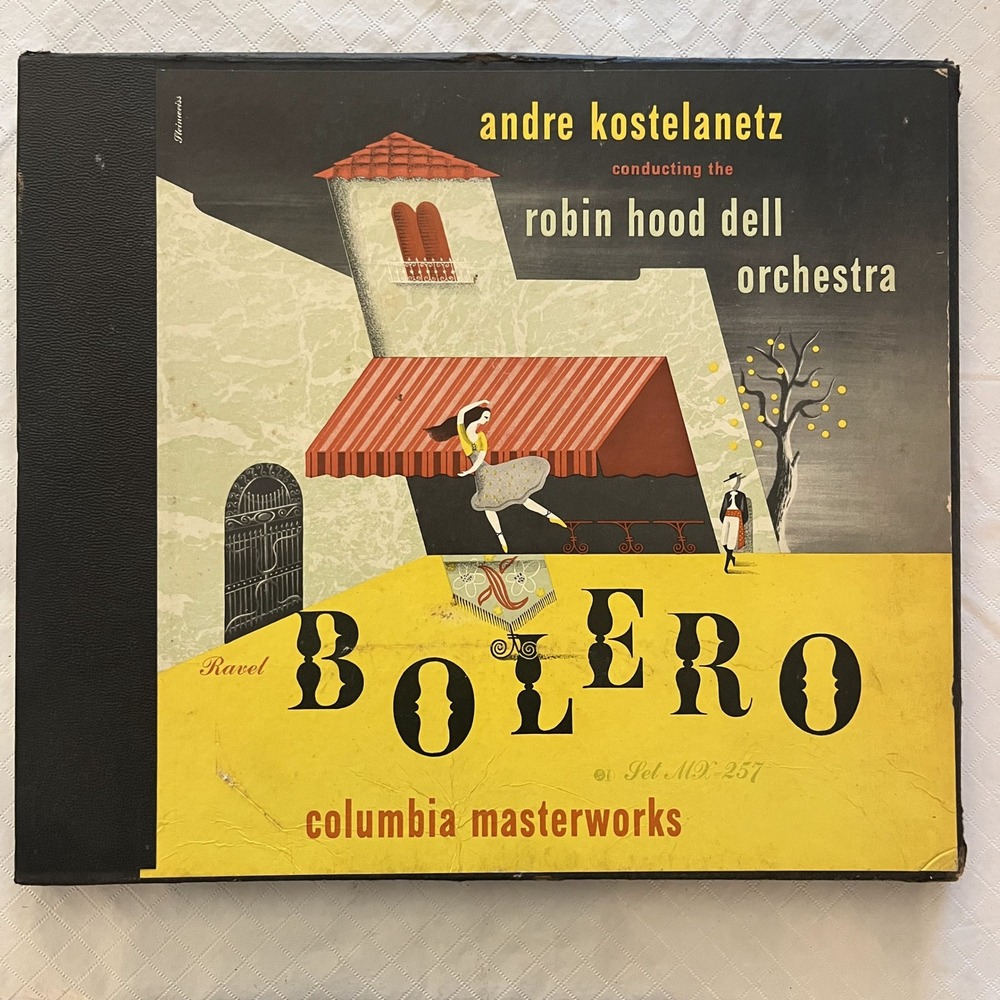 Ravel Bolero Columbia Masterworks MX-257‎ Andre Kostelanetz 2x 12" 78rpm EX